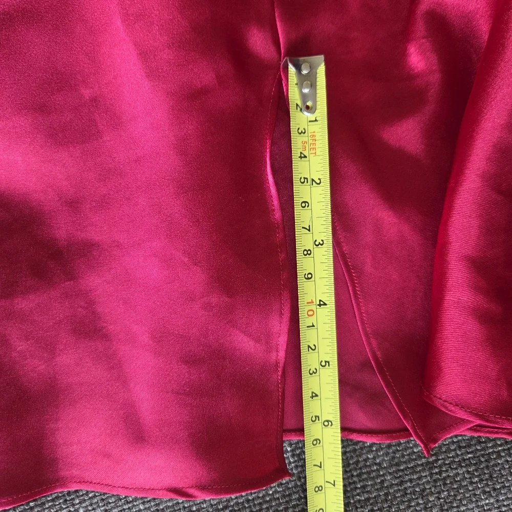 Vintage Inner Most Red And Black Chemise With Heart Lace Decolletage Medium - Picture 9 of 9